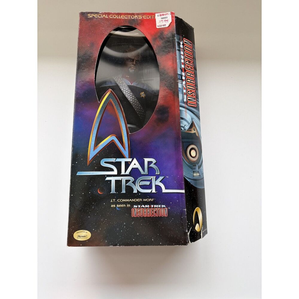 Playmates Star Trek Insurrection Lt Commander Worf Collectors Action Figure